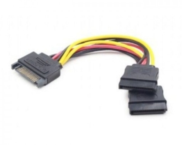 GEMBIRD SATA power splitter kabl 0.15m CC-SATAM2F-01