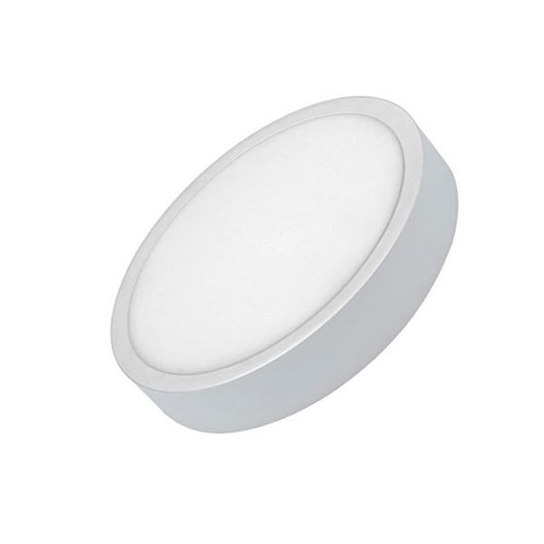 Nadgradni okrugli led panel 24W, Aluminum+glass+PS diffuser, ?282*28mm, Ra80, IP20