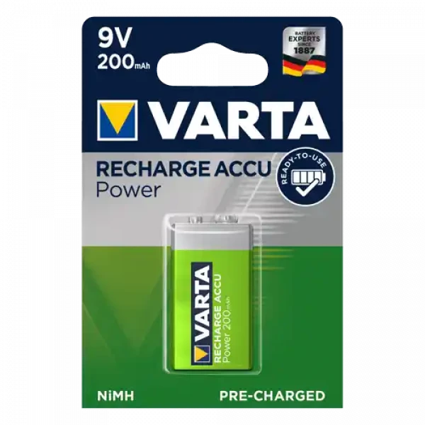 Punjiva baterija Varta 9V 200mAh