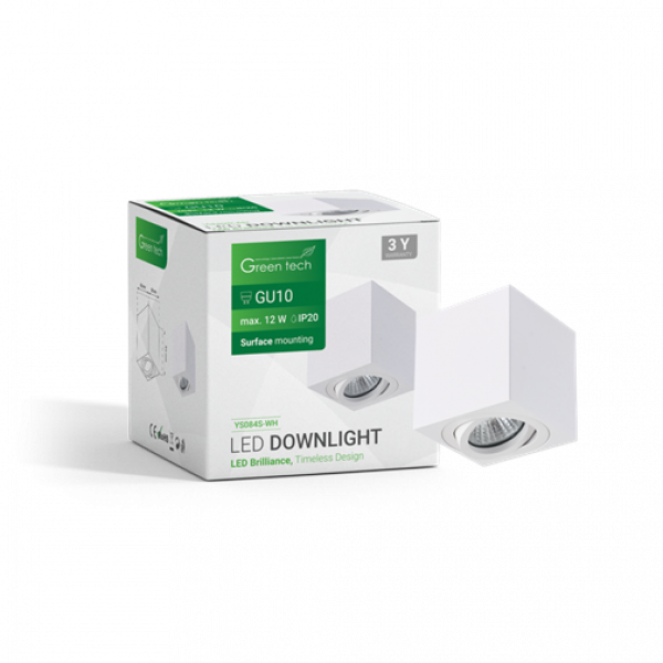 NADGRADNA SVETILJKA GU10 BELA GREEN TECH