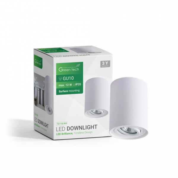 NADGRADNA SVETILJKA GU10 BELA GREEN TECH