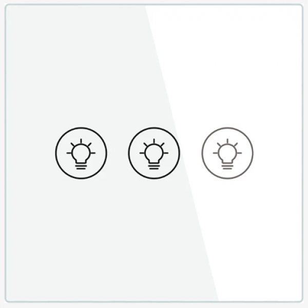 SMART ZIGBEE MOES DIMER PREKIDAC EU SA 3 PREKIDACA BELI ZS-SR-EUD3-WH-MS