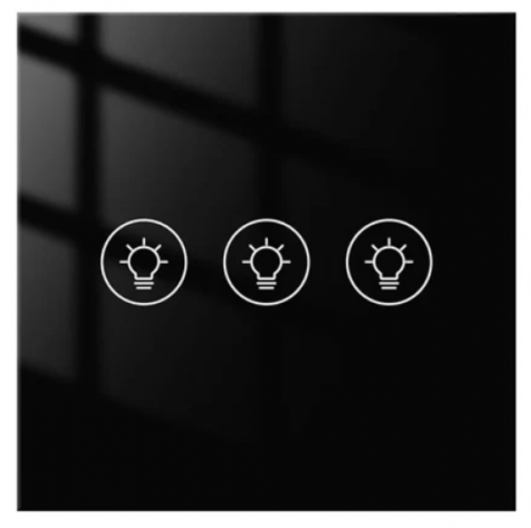 SMART ZIGBEE MOES DIMER PREKIDAC EU SA TRI PREKIDACA SIVI ZS-SR-EUD3-GY-MS