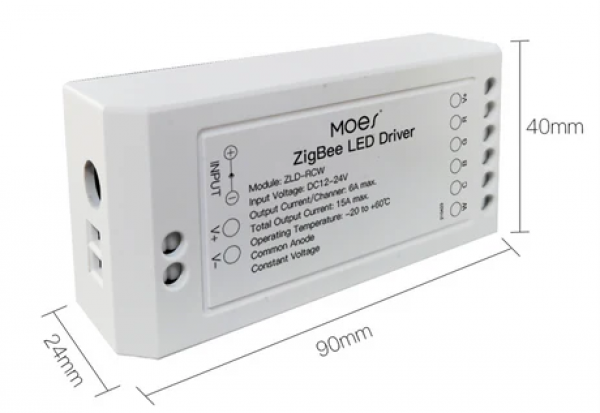 SMART ZIGBEE MOES LED DRIVER 12-24V ZLD-RCW-AC-MS