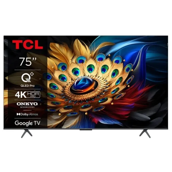 SMART QLED TV 75 TCL 75C655 3840x21604K HDRDVB-T2CS2Google