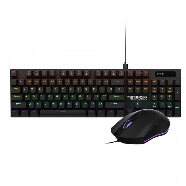 Tastatura mehanička + miš Gamdias Hermes E6