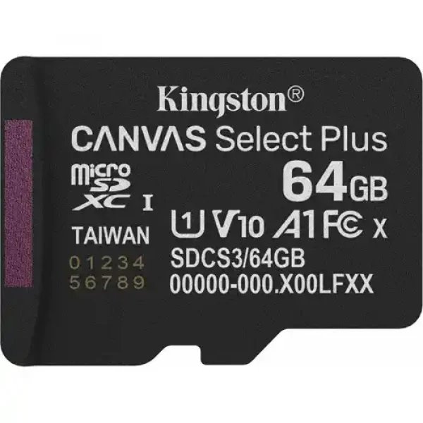 Micro SD Card 64GB Kingston SDCS364GBGBSP class 10
