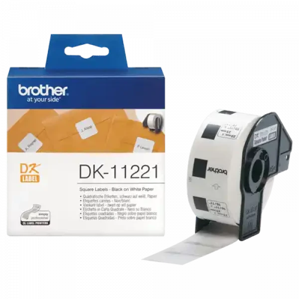 Nalepnica kvadratna papirna Brother 23mmmx23mm DK11221