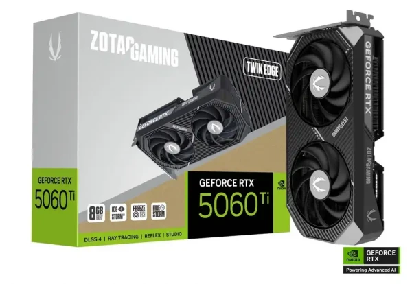 Grafička karta Zotac GAMING GeForce RTX 5060 Ti Twin Edge 8GB DDR7 128 bit 3xDPHDMI