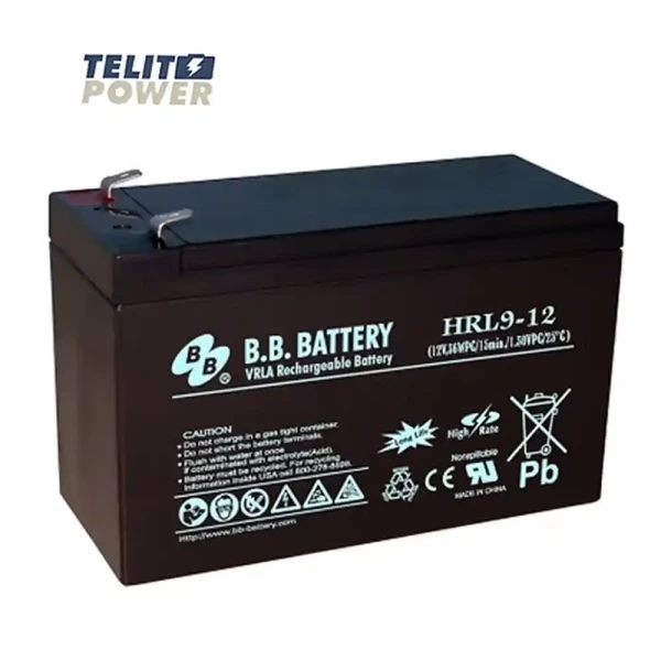 Baterija za UPS 12V 9Ah HRL9-12 BB terminal T2