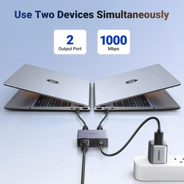 UGREEN NW301 RJ45 Gigabitni Aktivni Spliter 1 na 2 1000mbps