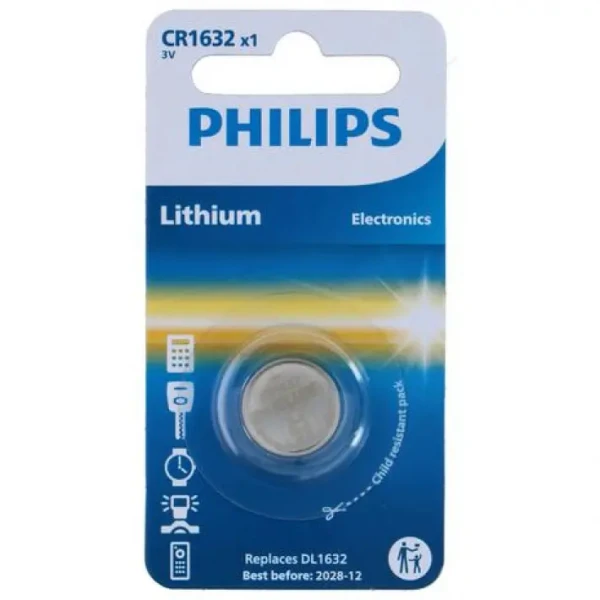 Philips Dugmasta Baterija CR1632 3.0V