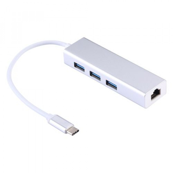 Type C HUB 4u1 RJ45 Gigabit LAN + 3*USB 3.0  