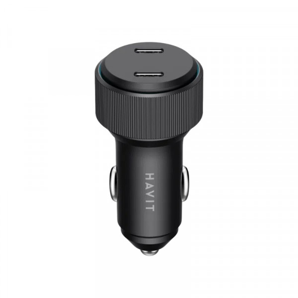 HAVIT CC2014 auto punjač 2 x Tip C 60W       