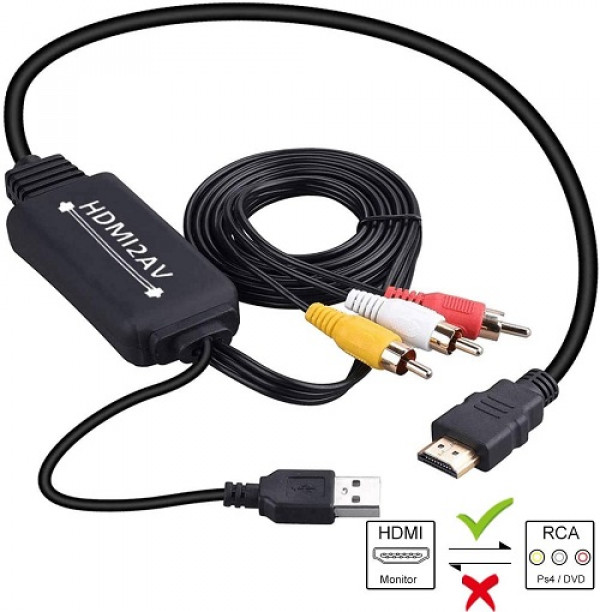 HDMI na AV konvertor kabl KT-HAV1-1.8M       