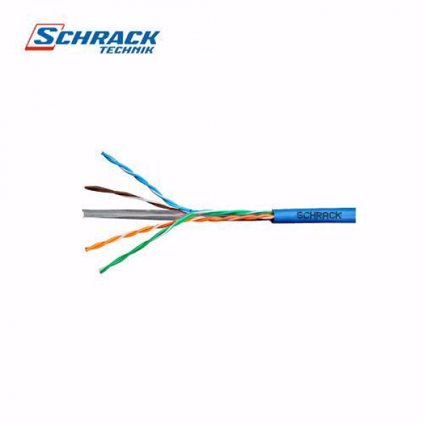 Schrack Kabl inst.Cat.6 U/UTP-300 Mhz, 4x2xAWG-23, LS0H, plavi-500m  HSKU423H15