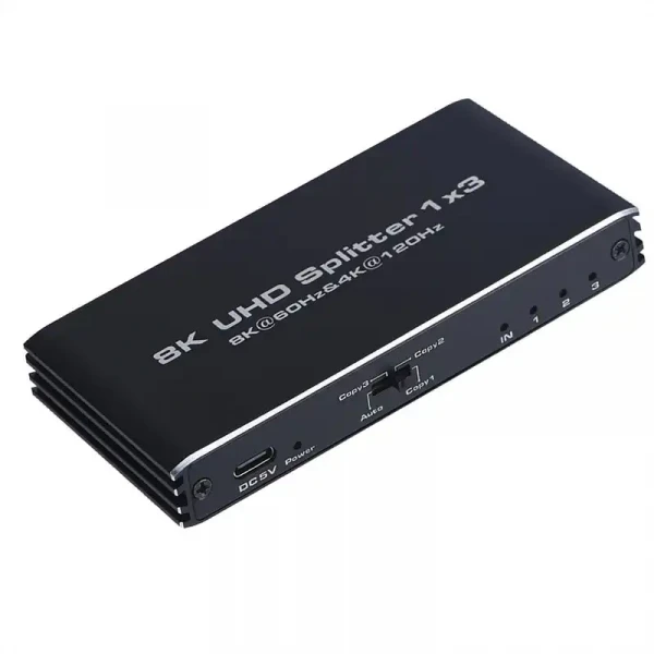 Kettz KT-HS308 8K60Hz  HDMI spliter 1×3 2.1