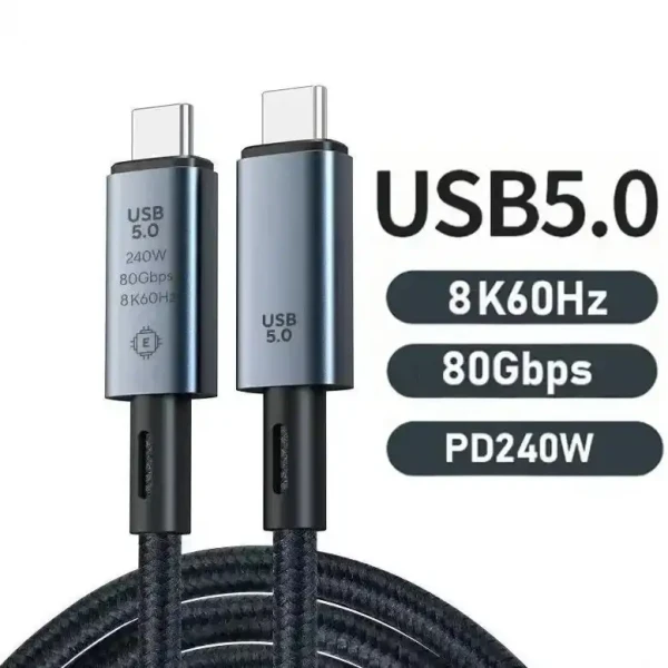 Kettz KT-UC5-15 USB5 kabl 1.5 m 80Gbps 240W