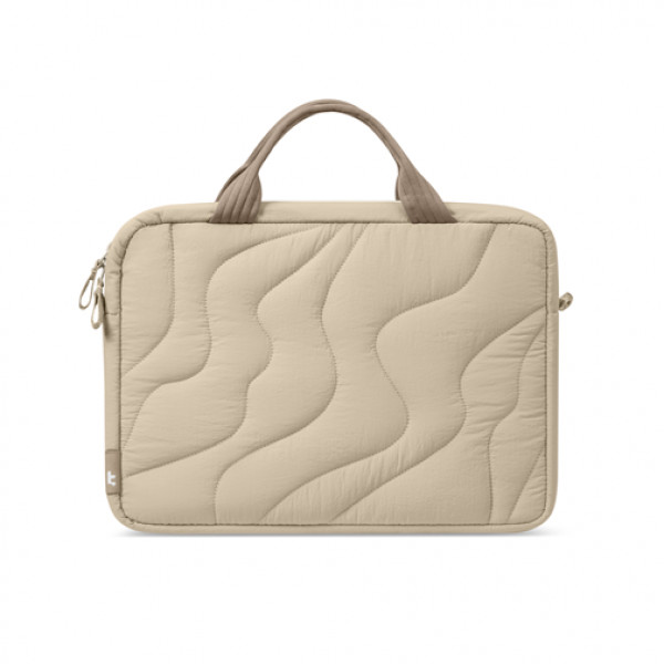 TOMTOC TERRA A28 LAPTOP HANDBAG NATURAL SAND 16'' A28F2K2
