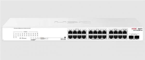 H3C Aolynk US110-24G2MF-HP Ethernet Switch, 24 x 1G p, PoE+
