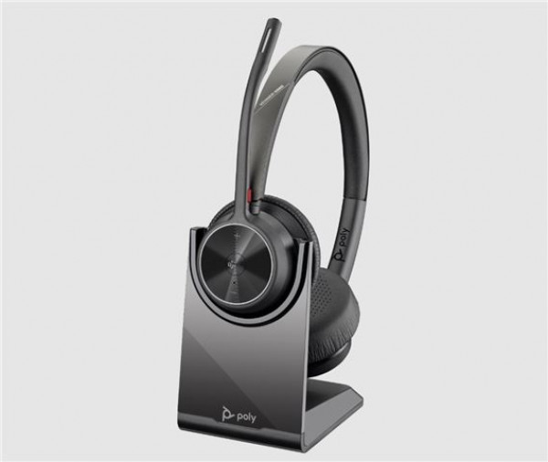 HP Poly Voyager 4320 Headset + BT700 dongle + Charging Stand