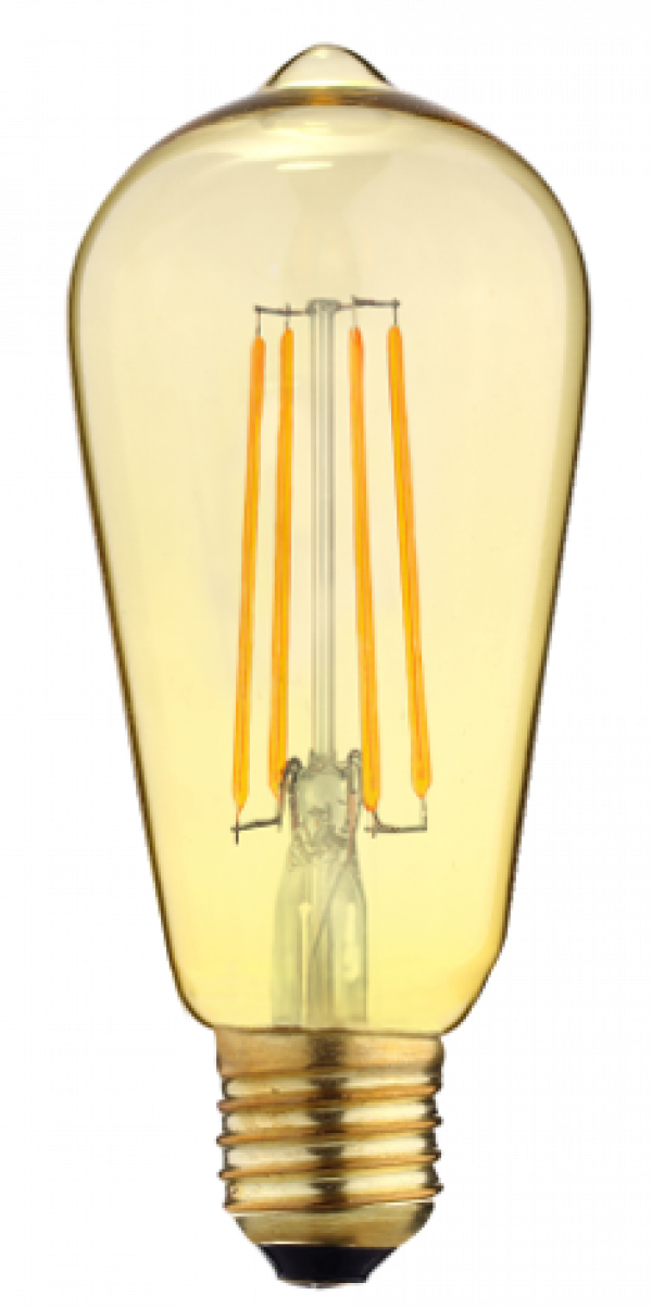 LED SIJALICA FILAMENT AMBER ST64 E27 6W SPECTRA 2700K