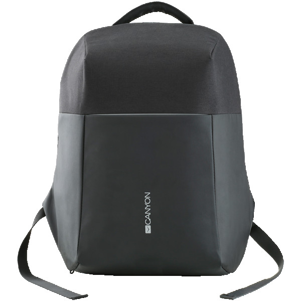 Anti-theft backpack for 15.6''-17'' laptop, material 900D glued polyester and 600D polyester, black, USB cable length0.6M, 400x210x480mm, 1kg