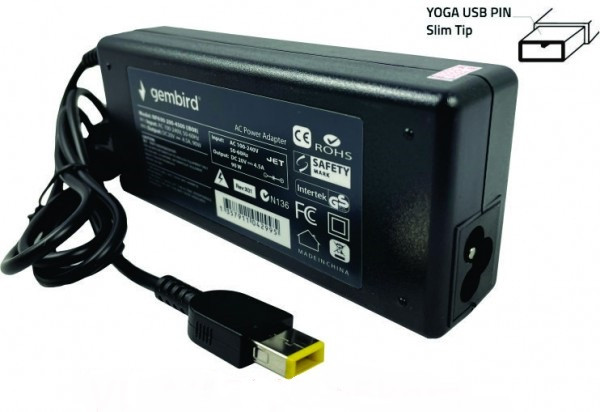 Gembird punjac za Lenovo 45W-20V-2.25A, USBNPA40-200-2250 (IB01)  (791 Alt=IB04)